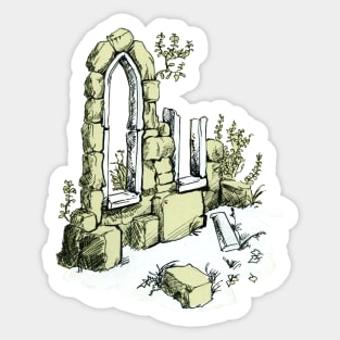 Ruins - lineart Sticker